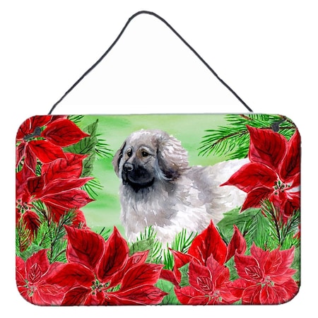 Carolines Treasures Moscow Watchdog Poinsettas Wall or Door Hanging Print CK1321DS812